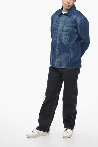 BODY SCAN Denim Jacket with Oversized Fit
