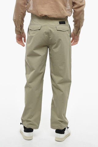 Pantaloni Cargo con Cinghia e Coulisse sul Fondo
