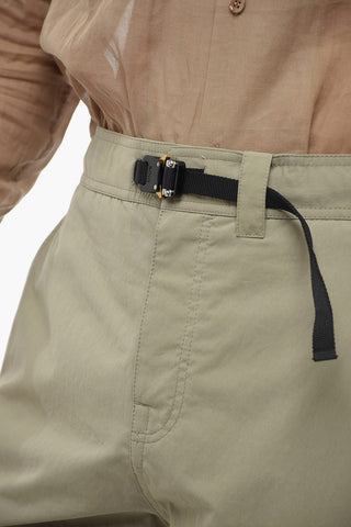 Pantaloni Cargo con Cinghia e Coulisse sul Fondo
