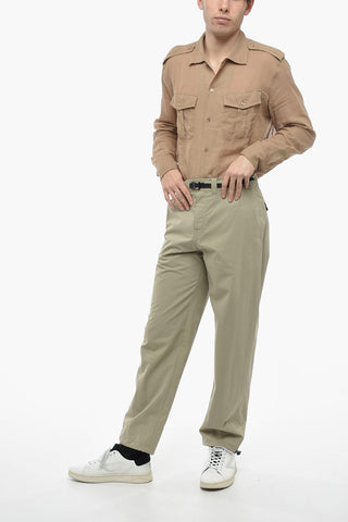 Pantaloni Cargo con Cinghia e Coulisse sul Fondo