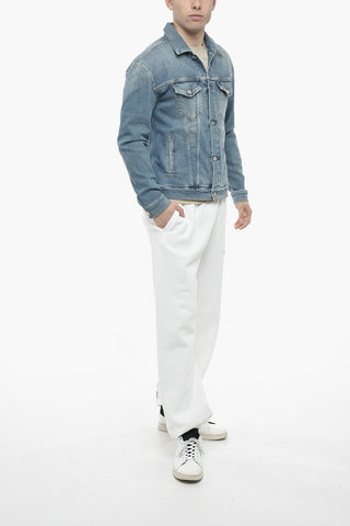 Denim Jacket with Back Printed Logo
