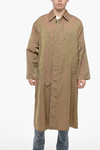 UNISEX MM1 Viscose-blend Trench Coat with Hidden Placket