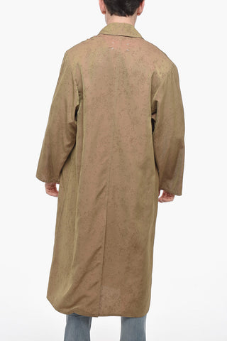 UNISEX MM1 Viscose-blend Trench Coat with Hidden Placket