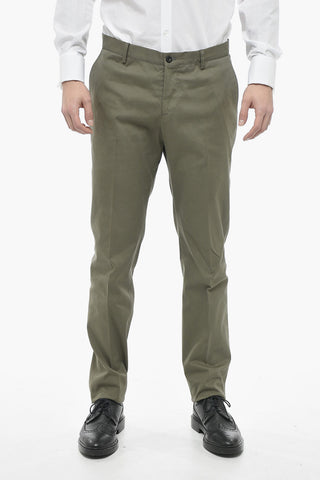 Pantaloni Regular Fit con Tasche a Filo