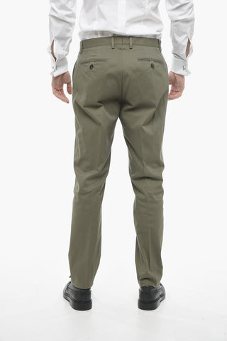 Pantaloni Regular Fit con Tasche a Filo