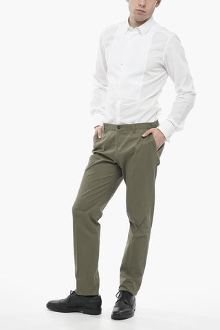 Pantaloni Regular Fit con Tasche a Filo