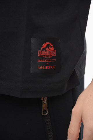 JURASSIC PARK X NB Crew Neck HALF THUNDERBOLT Cotton T-Shirt