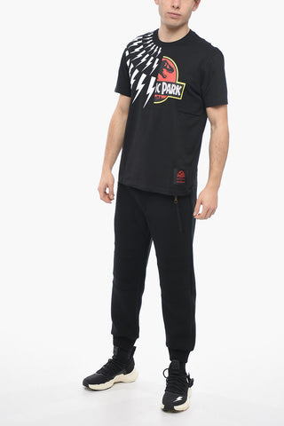 JURASSIC PARK X NB Crew Neck HALF THUNDERBOLT Cotton T-Shirt