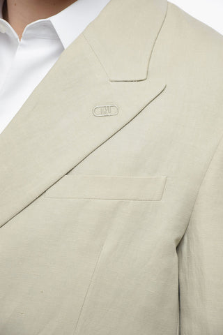 Blazer Doppiopetto O LOCK in Misto Lino