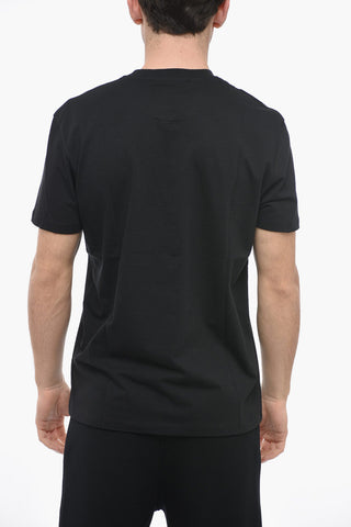 Crew Neck BRODERIE ANGLAISE Slim Fit T-Shirt