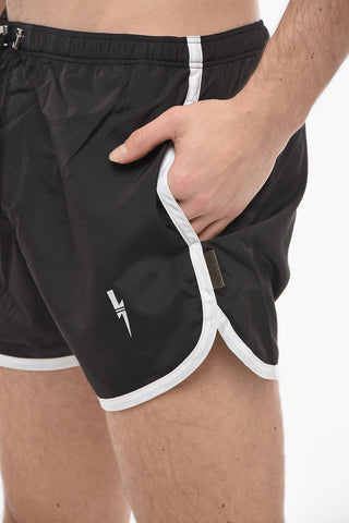 Contrasting Edges Swim Shorts