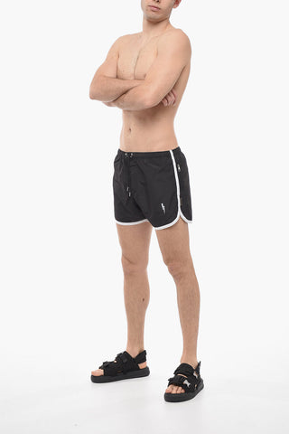 Contrasting Edges Swim Shorts