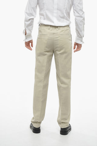 Flax Blend O LOCK Pants with Elastic Waistband