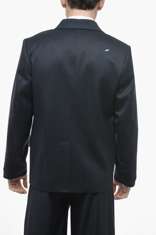 Wool SET-UP Blazer with Hidden Buttoning