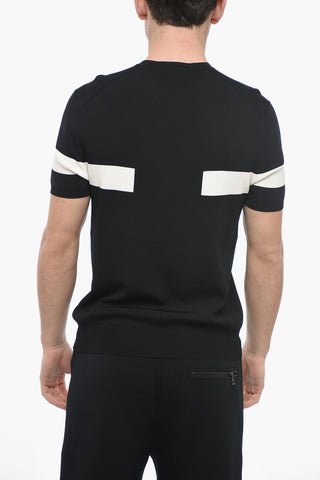 T-Shirt Girocollo SINGLE STRIPE in Tessuto Tecnico