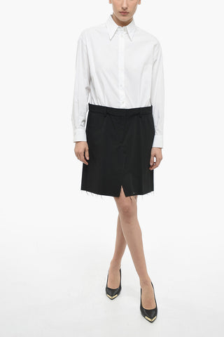 MM6 Cotton Shirt Dress with 2-Piece Design