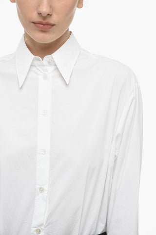 MM6 Cotton Shirt Dress with 2-Piece Design