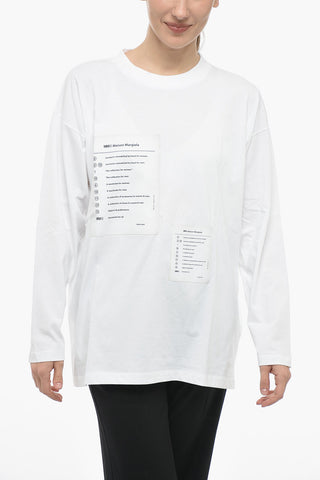 MM6 Crew Neck T-Shirt with Patches