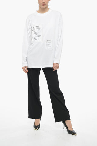 MM6 Crew Neck T-Shirt with Patches