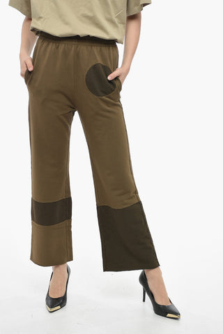 MM6 Joggers in Cotone con Dettagli a Contrasto