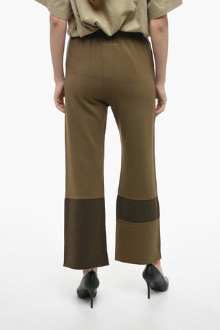 MM6 Joggers in Cotone con Dettagli a Contrasto