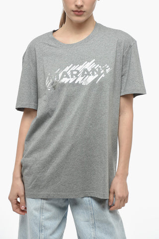 T-shirt A Maniche Corte HANORI Con Stampa Logo Metallizzata