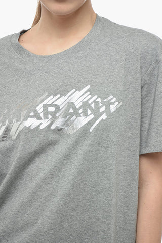 T-shirt A Maniche Corte HANORI Con Stampa Logo Metallizzata