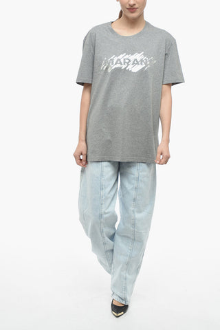 T-shirt A Maniche Corte HANORI Con Stampa Logo Metallizzata