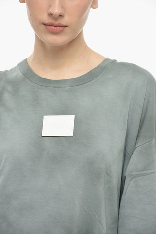 MM6 OVERSIZED FIT Jersey Tee-Dress with Flared Bottom