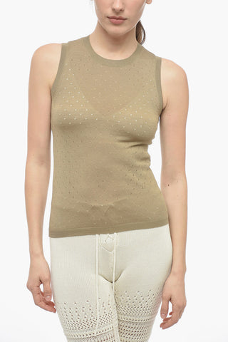 Crewneck Sleeveless Top