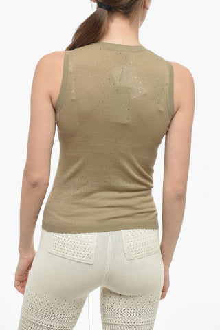 Crewneck Sleeveless Top