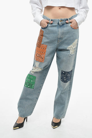 Patchwork CALIFORNIA Jeans With Distressed Details