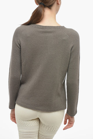 Maglione Girocollo In Misto Cashemere