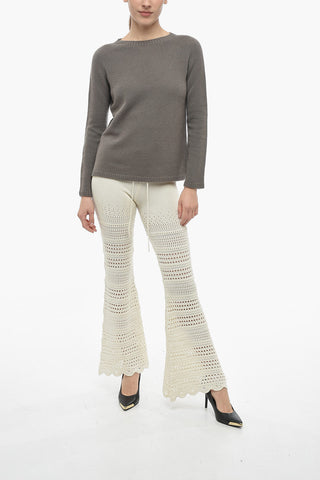 Maglione Girocollo In Misto Cashemere