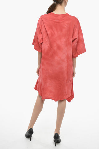 MM6 OVERSIZED FIT Jersey Tee-Dress with Flared Bottom