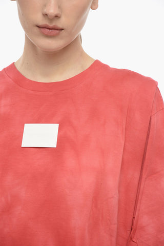 MM6 OVERSIZED FIT Jersey Tee-Dress with Flared Bottom