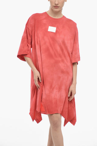 MM6 OVERSIZED FIT Jersey Tee-Dress with Flared Bottom