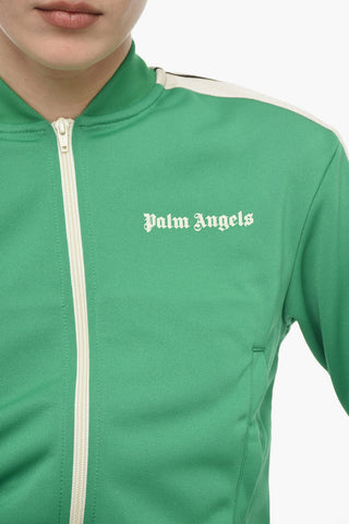 Solid Color Track Sweatshirt With contrasting side bands