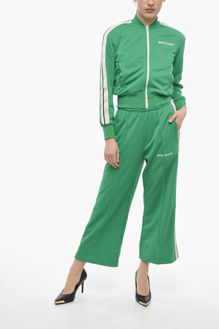 Solid Color Track Sweatshirt With contrasting side bands