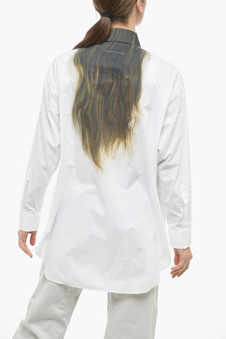 MM6 Popeline Cotton HAIR DOWN Shirt