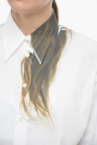 MM6 Popeline Cotton HAIR DOWN Shirt