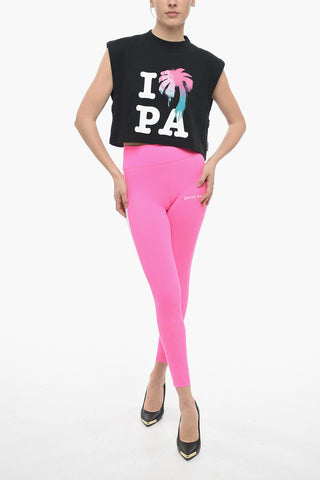Crpped Printed I LOVE PA Muscle Tee