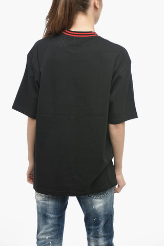 UNISEX Cotton T-WASH-G6 Crew-neck T-Shirt with Embroidered Logo