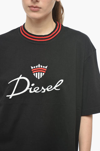 UNISEX Cotton T-WASH-G6 Crew-neck T-Shirt with Embroidered Logo