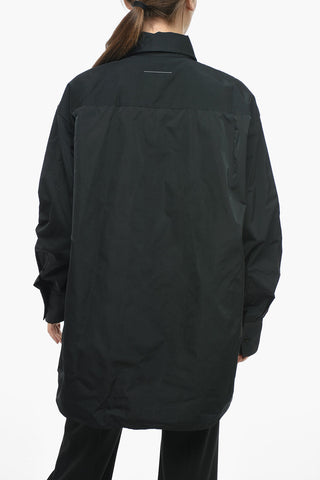MM6 Oversized PLAYING Shirt with Button-down Collar
