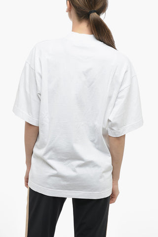 Crew-Neck Oversized MIAMI T-shirt With Frontal-Print