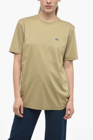 UNISEX RED TAG T-shirt Girocollo T-JUST-DOVAL-PJ a Tinta unita con Logo A Toppa