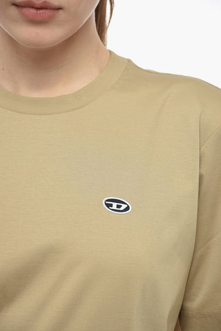 UNISEX RED TAG T-shirt Girocollo T-JUST-DOVAL-PJ a Tinta unita con Logo A Toppa