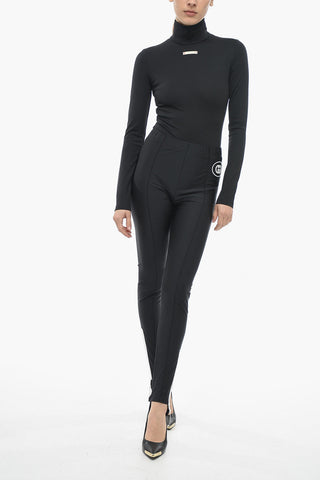 Leggings con Staffa con Logo in Rilievo