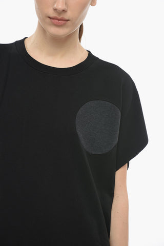MM6 Brushed Jersey Tee-Dress with Contrasting Details